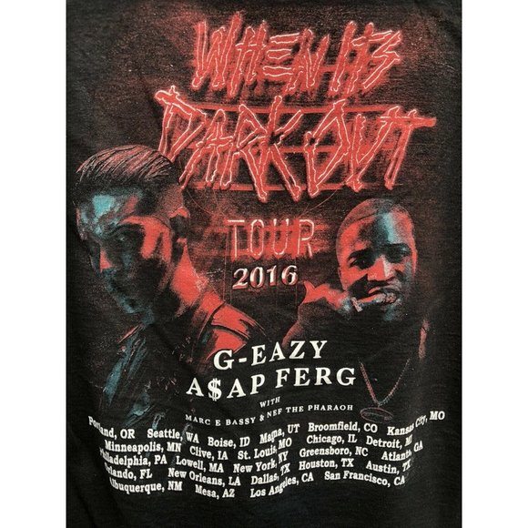 G-EAZY T-Shirt WHEN ITS DARK OUT 2016 Tour - Picture 5 of 5